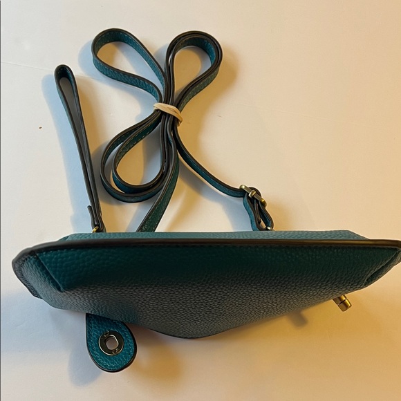 Joy Mini Crossbody Peacock Wristlet Removable Straps Vegan Leather NWOT - Picture 11 of 15